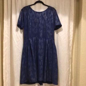 Lularoe Amelia Holiday Dress - Like New